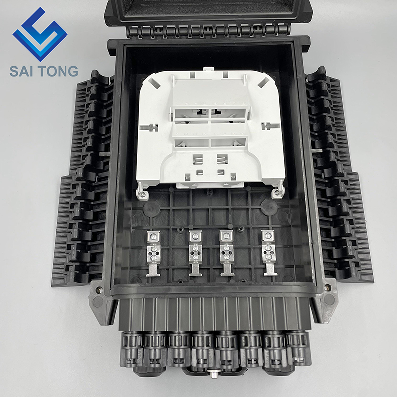 Saitong Fiber Optik 16 Teras Splice Enclosure Splitter Box Caja Nap Box PLC Splitter Fiber Optic Distribution Box