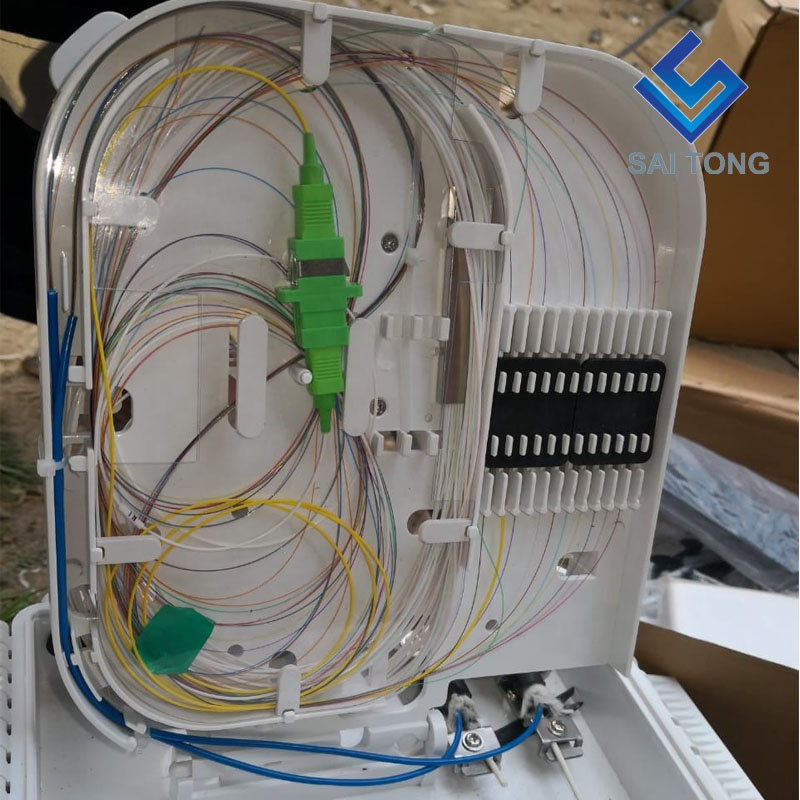 Kotak penamatan Cixi made16 teras sc/upc Kotak agihan FTTH 16 teras Kelenjar Kabel Getah Kalis Air Gpon onu Kotak Persimpangan Gentian