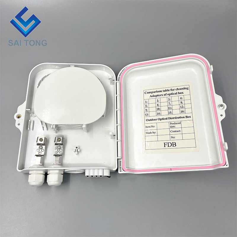 China Factory 48 teras ftth box plc splitter 4 dulang kotak pengedaran optik 2 dalam 8 port NAP untuk peralatan gentian optik