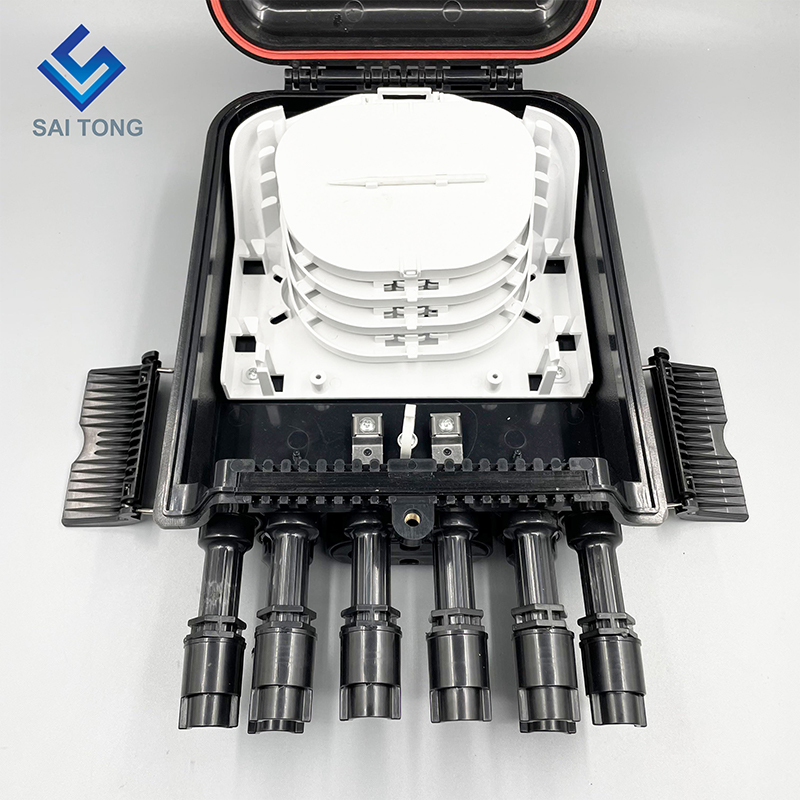 Amerika Selatan FTTH 2/8 Port Fibra Optica Cajas Terminal Gentian Kalis Air Kotak Pengedaran IP68 Sambungan baharu dengan bebibir huawei