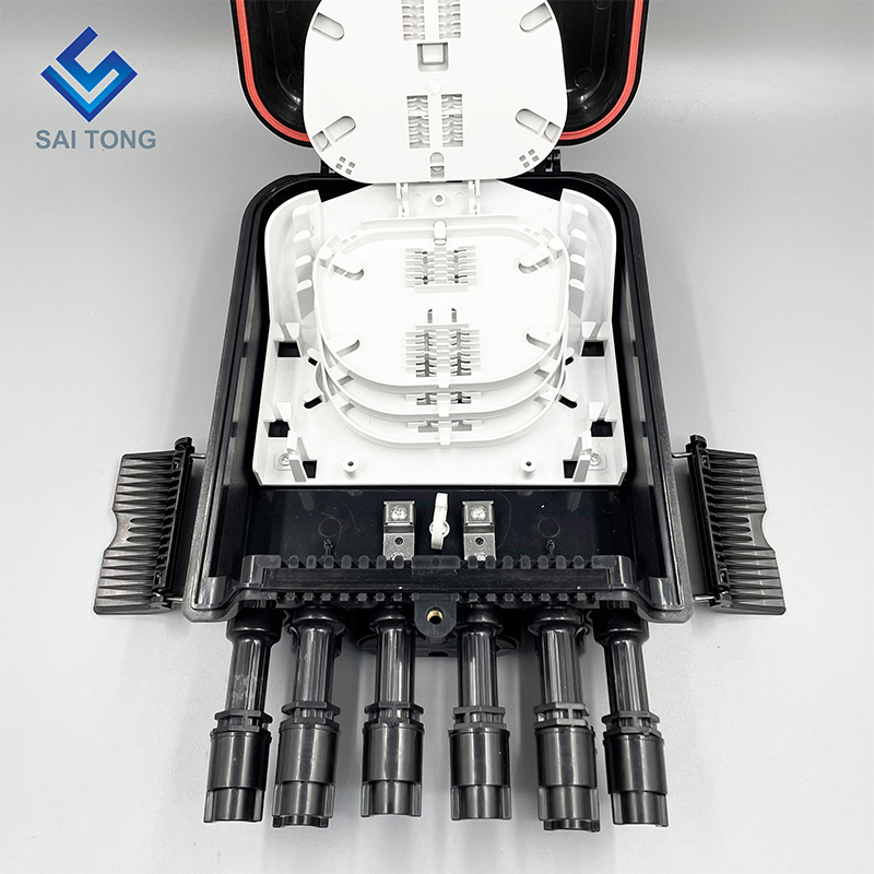 Amerika Selatan FTTH 2/8 Port Fibra Optica Cajas Terminal Gentian Kalis Air Kotak Pengedaran IP68 Sambungan baharu dengan bebibir huawei