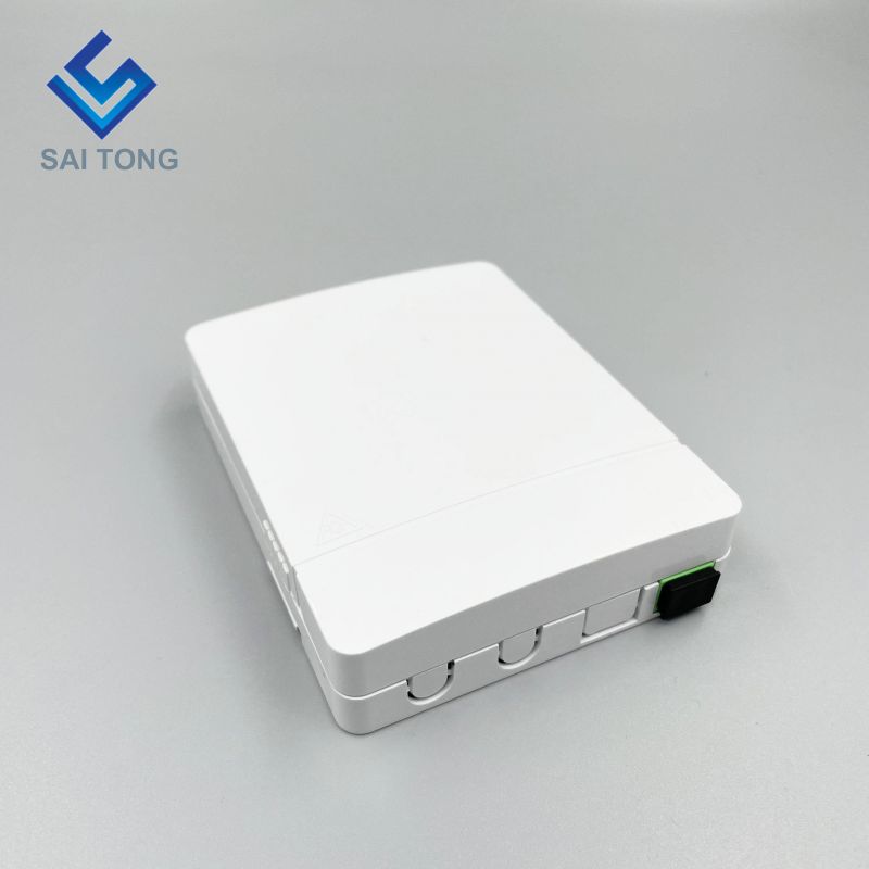 Ningbo Saitong Harga Baik Mini 2 Teras FTTH Kotak Penamatan Gentian Optik Kotak Pengedaran Terminal Gentian Optik Dalaman