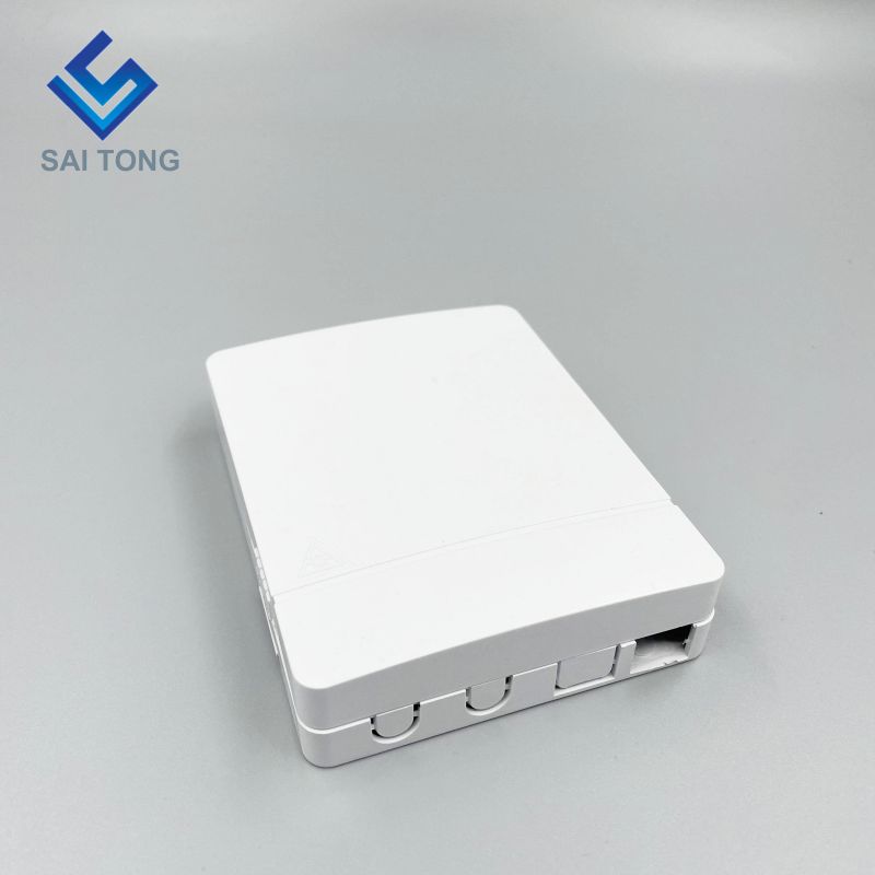 Ningbo Saitong Harga Baik Mini 2 Teras FTTH Kotak Penamatan Gentian Optik Kotak Pengedaran Terminal Gentian Optik Dalaman