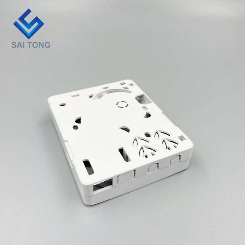 Ningbo Saitong Harga Baik Mini 2 Teras FTTH Kotak Penamatan Gentian Optik Kotak Pengedaran Terminal Gentian Optik Dalaman