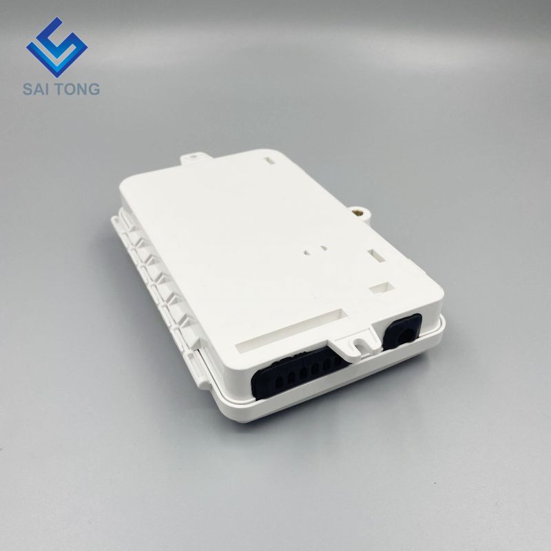 Saitong 1/6 Ports FTTH FTTX 6 teras gentian optik kotak pengedaran PLC kotak sokongan Kotak optik ABS