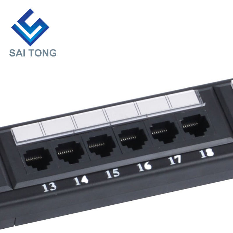 1U 19'' 24 Port RJ45 Krone Jaket, Pendakap Keluli Panel Tampalan Cat5e Kosong Unshielded utp Cat5e CAT5 CAT6 RJ45 Panel Tampalan