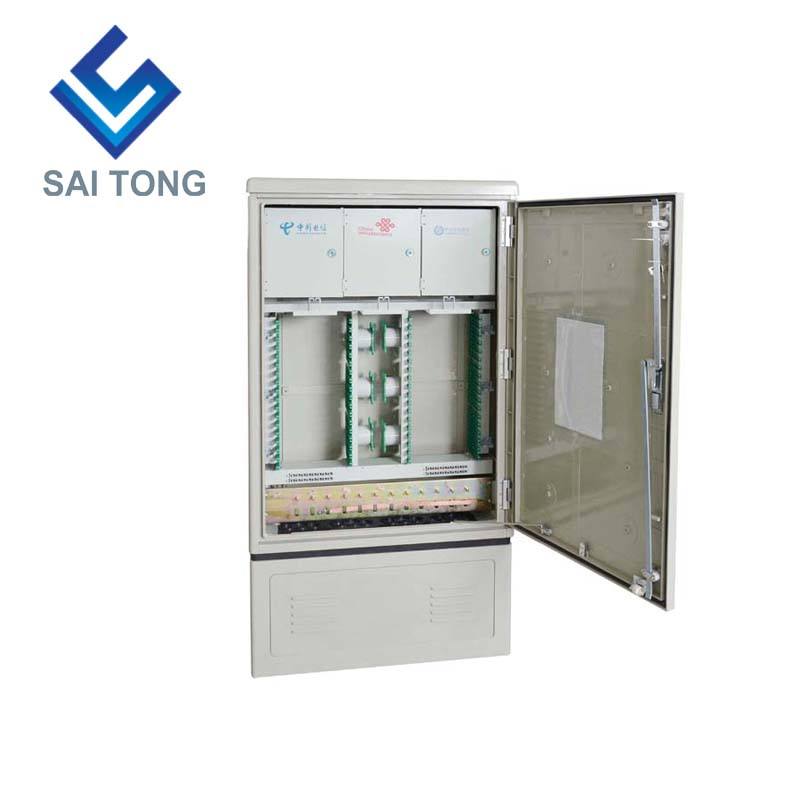 SaiTong FTTH Splice 288 Gentian teras kabinet SMC optik kalis air IP55 kabinet gentian smc Sokongan untuk Standard atau Disesuaikan