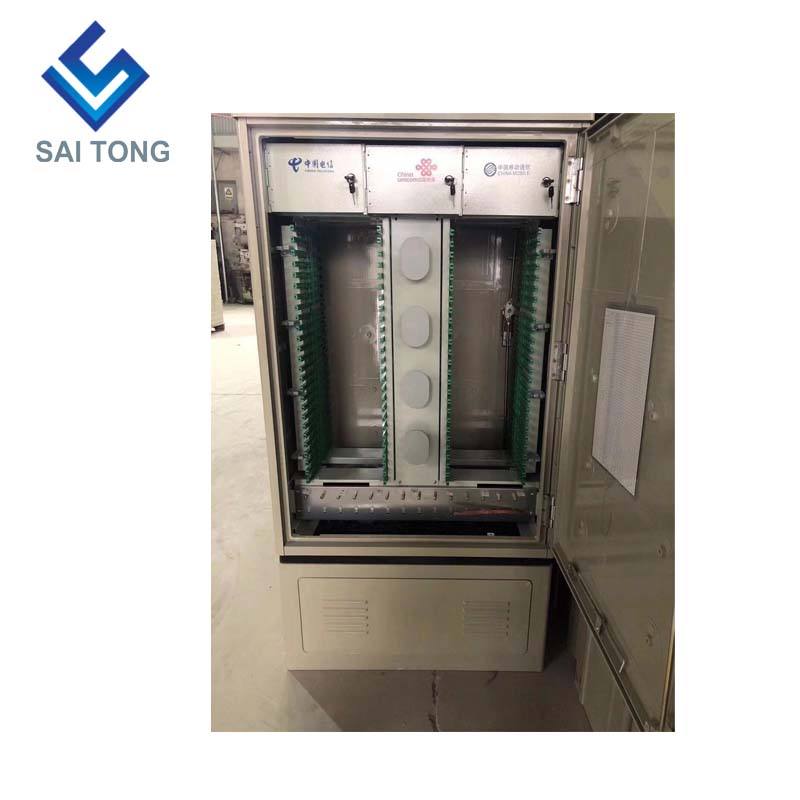 SaiTong FTTH Splice 288 Gentian teras kabinet SMC optik kalis air IP55 kabinet gentian smc Sokongan untuk Standard atau Disesuaikan